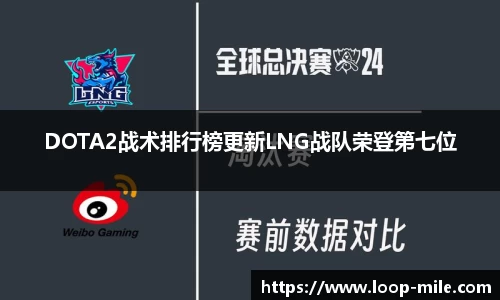 DOTA2战术排行榜更新LNG战队荣登第七位